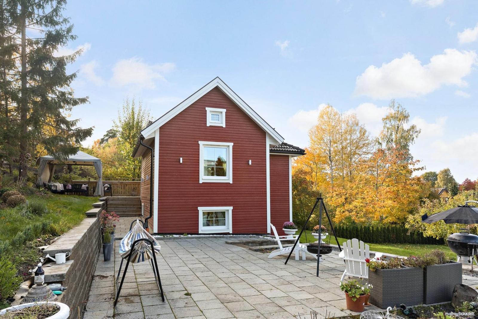 Charming Apartment In A Red House In Stockholm Exterior photo